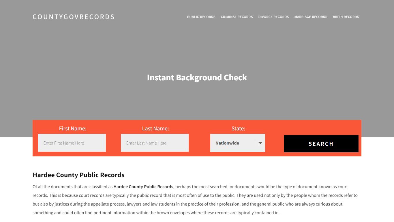 Hardee County Public Records | Get Instant Reports On People