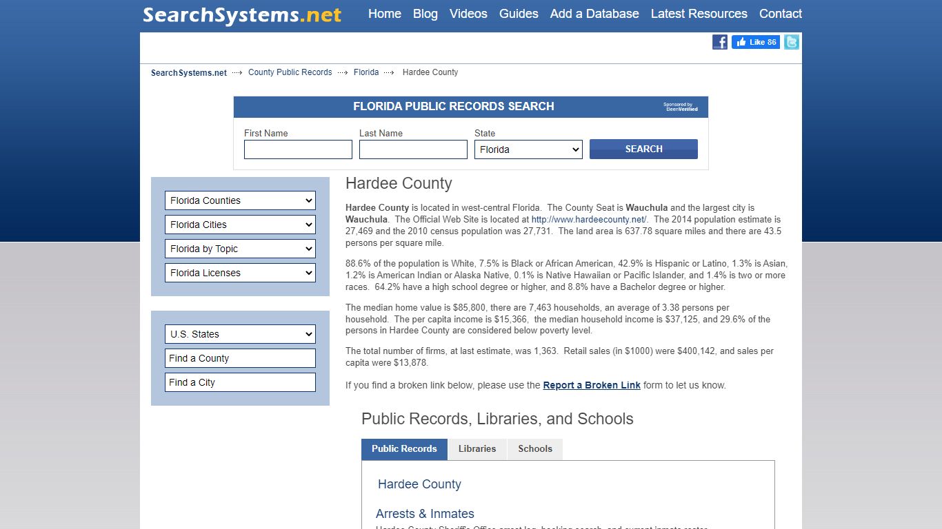 Hardee County Criminal and Public Records
